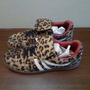 New Steve Madden Shoes - Madrid Tan Leopard Lace Up Sneakers for Women